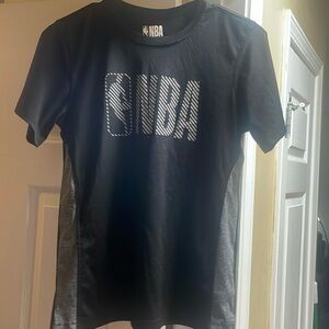 Boys, large black and white NBA T-shirt size 14/16